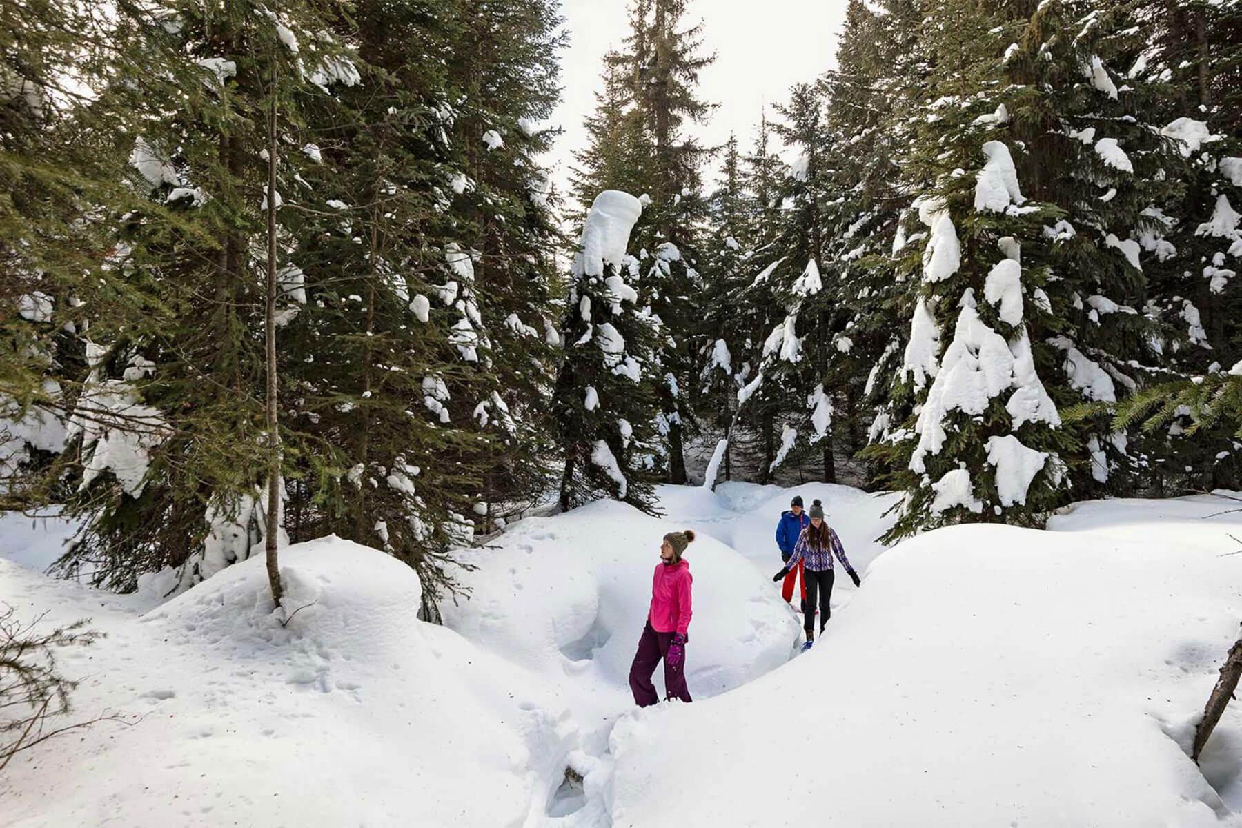Snowshoeing at Sun Peaks Resort BC